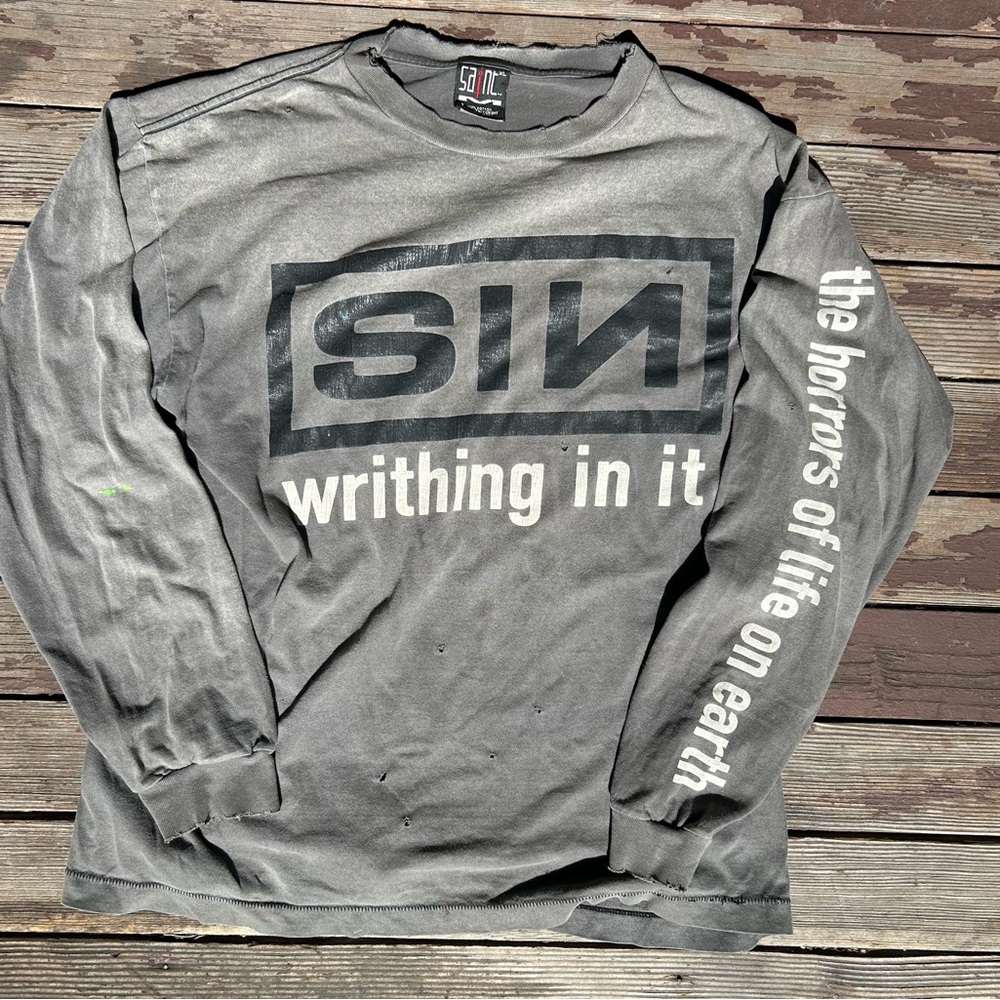 Saint Michael Graphic Long Sleeve Shirt